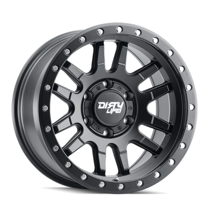 Dirty Life 9309 Canyon Pro 17x9/5x127 BP/-12mm Offset/71.5mm Hub Matte Black Wheel - Not Beadlock