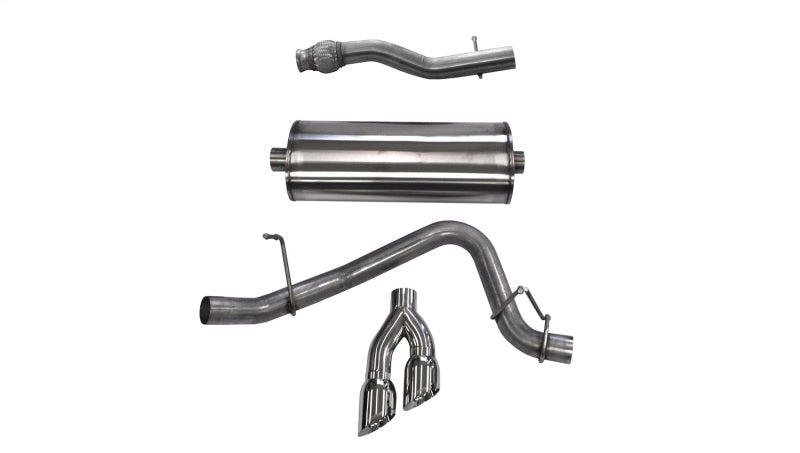 CORSA Performance Corsa 2015-2020 GMC Yukon XL 1500 5.3L V8 3in Cat-Back Single Side Exit Twin 4in Polished Tips
