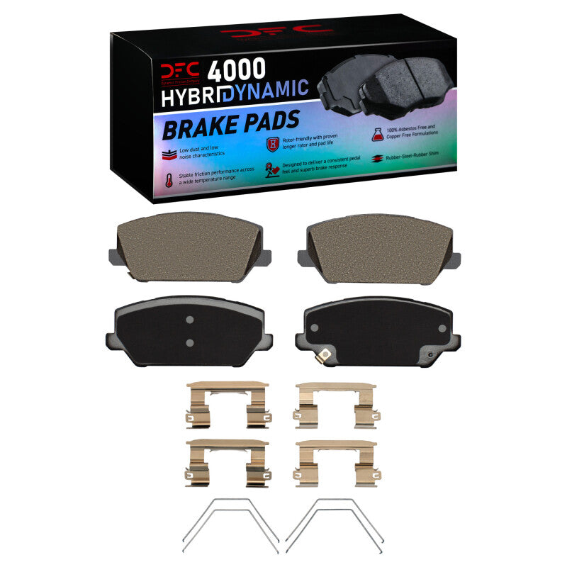 DFC 19-22 Hyundai Veloster N Front 4000 HybriDynamic Brake Pads and Hardware Kit
