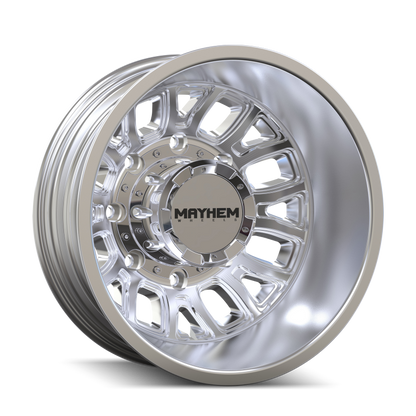 Mayhem 8107D Cogent Dually 17x6.5 / 8x165.1 BP / 125mm Offset / 121.3mm Hub Polished Wheel