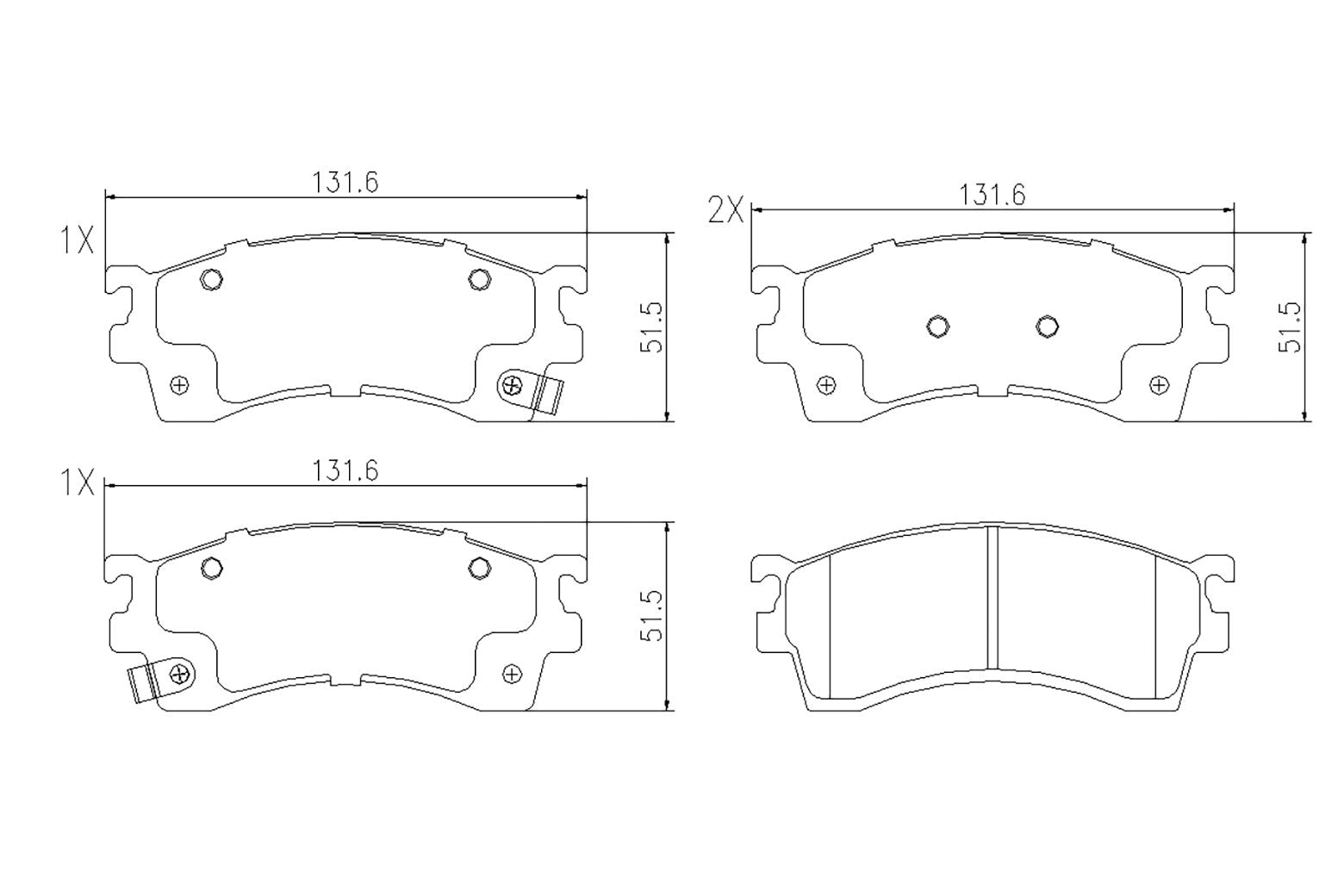 BOGAP F8210339 Brake Pad Set, Disc Brake