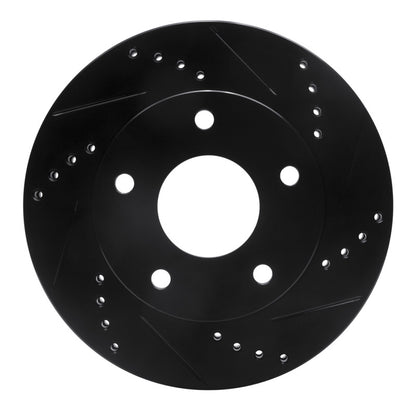 R1 Concepts R1 79-98 Buick Riviera Rear/Front Right Drilled & Slotted Black Brake Rotor