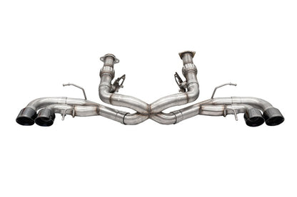 CORSA Performance Corsa 2020-25 Corvette C8 3in Xtreme Cat-Back Exhaust 4.5in Black Quad Tips - Deletes stock AFMValve