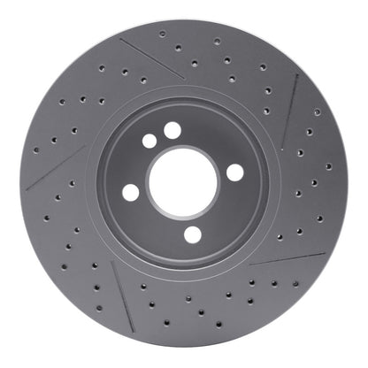 DFC 07-15 Mini Cooper (Excl Clubman) Front Drilled GeoSPEC Coated Rotor and Slotted