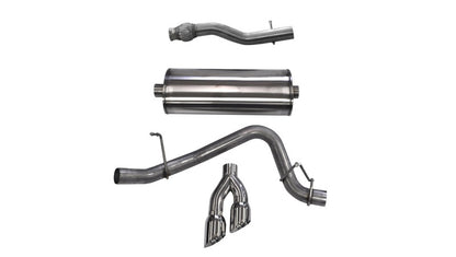 CORSA Performance Corsa 2015-2020 GMC Yukon XL 1500 5.3L V8 3in Cat-Back Single Side Exit Twin 4in Polished Tips