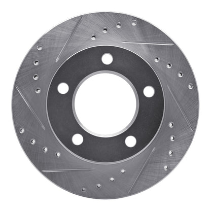 R1 Concepts R1 76-86 Jeep Scrambler Front Left Drilled & Slotted Silver Brake Rotor