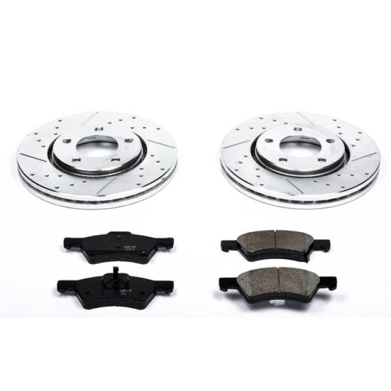 PowerStop Power Stop 03-04 Dodge Caravan Front Z23 Evolution Sport Brake Kit