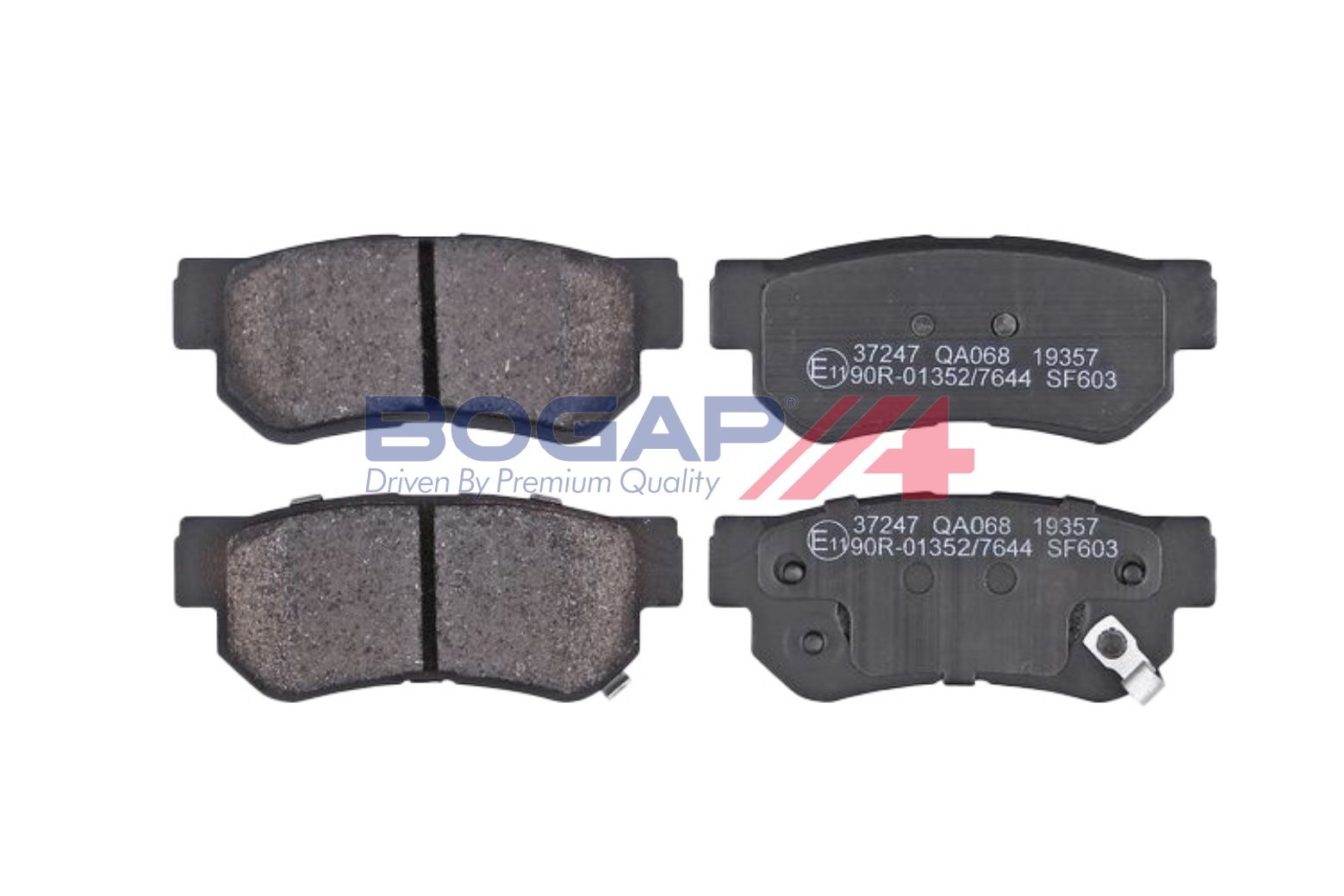 BOGAP Y8210286 Brake Pad Set, Disc Brake