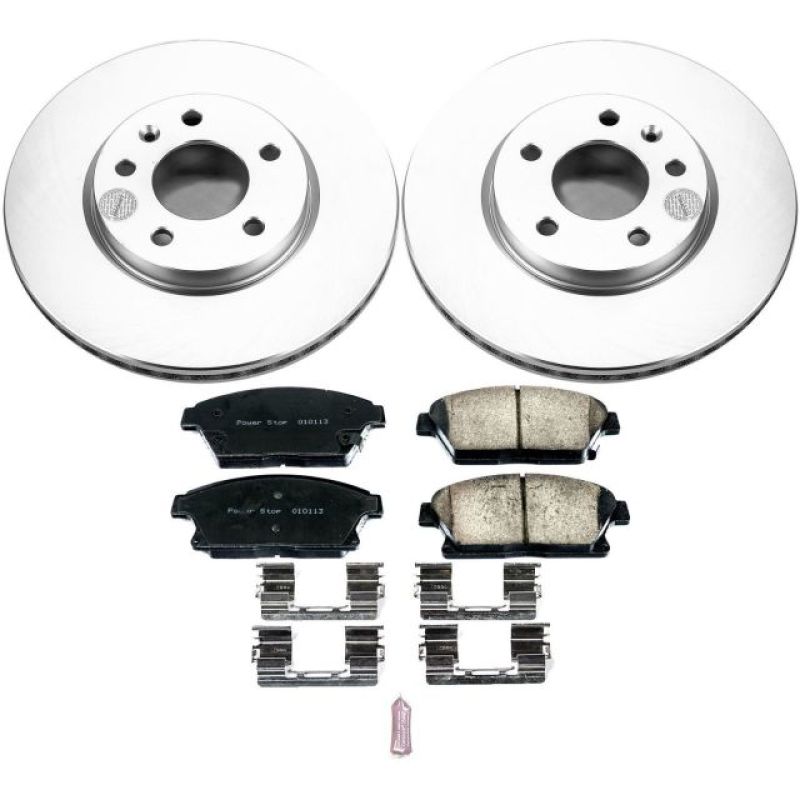 PowerStop Power Stop 12-17 Buick Verano Front Z17 Evolution Geomet Coated Brake Kit
