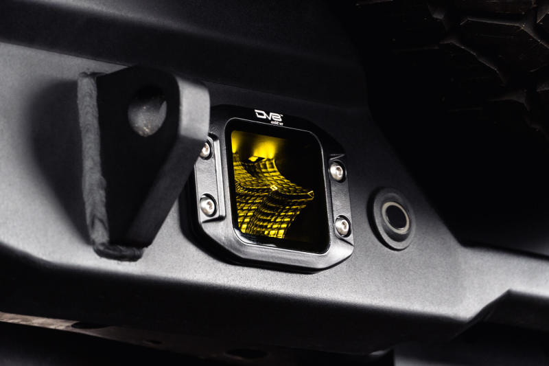 DV8 Offroad DV8 3-Inch Elite Series LED Amber Flush Mount Pod Light