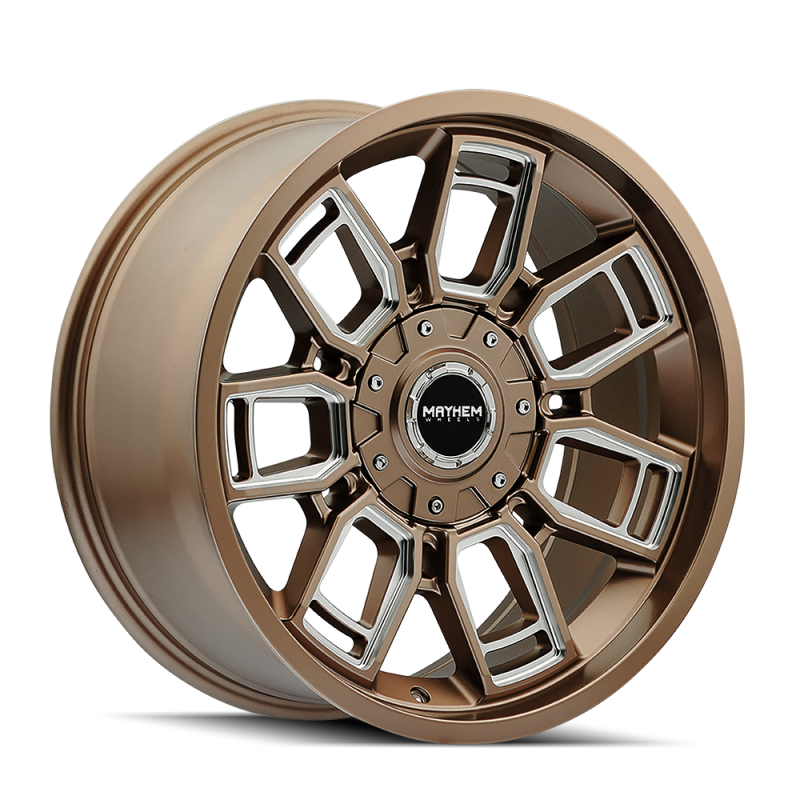Mayhem 8118 Ordinance 20x9 / 6x135/139.7 BP / 106.1mm Hub Matte Bronze Wheel w/ Milled Spokes