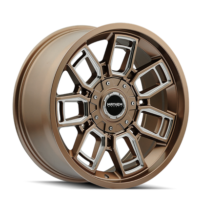 Mayhem 8118 Ordinance 20x9 / 5x127/139.7 BP / 87.1mm Hub Matte Bronze Wheel w/ Milled Spokes