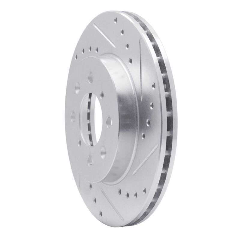 R1 Concepts R1 02-10 Renault CLIO (Mexico) Front Right Drilled & Slotted Silver Brake Rotor