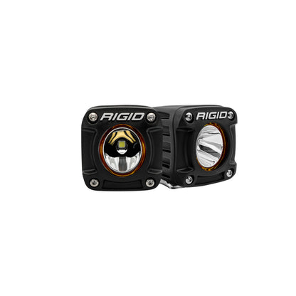 Rigid Industries Revolve Pod w/Amber Trim Ring - Pair