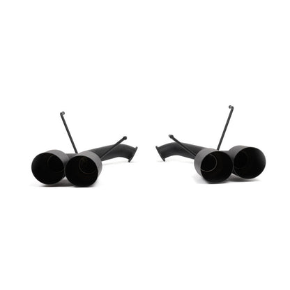 BLOX Racing 2022+ WRX Muffler Delete / Axle Back Single Wall 4in - Matte Black Tips