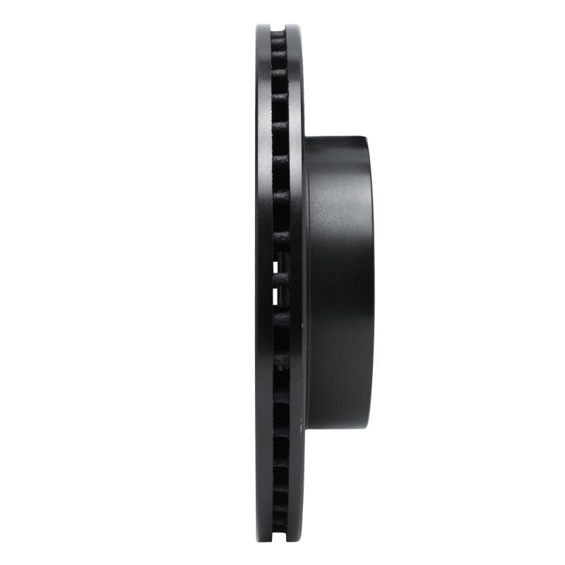 R1 Concepts R1 82-90 Volvo 740 Front Right Drilled & Slotted Black Brake Rotor