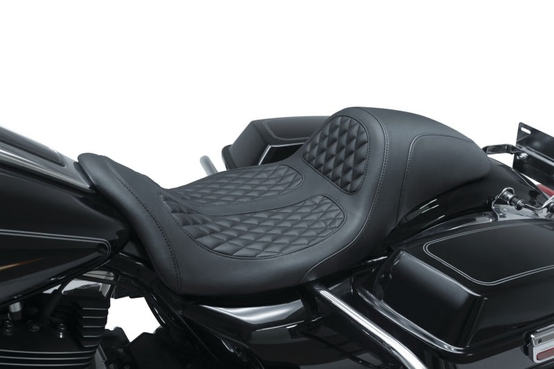 Mustang Motorcycle Mustang 08-21 Harley Electra Glide,Rd Glide,Rd King ,Str Glide Hightail Fastback 1PC Seat - Black
