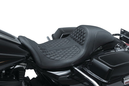 Mustang Motorcycle Mustang 08-21 Harley Electra Glide,Rd Glide,Rd King ,Str Glide Hightail Fastback 1PC Seat - Black