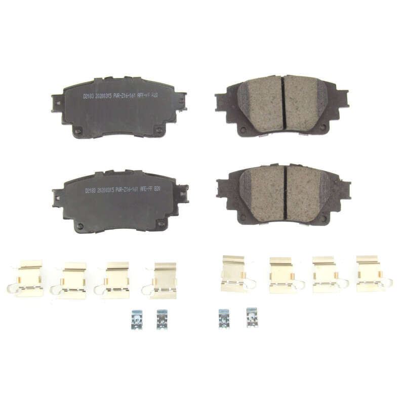 PowerStop Power Stop 2019 Toyota Corolla Rear Z17 Evolution Ceramic Brake Pads w/Hardware