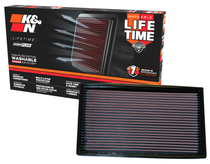 K&N Engineering K&N Replacement Air Filter JAGUAR XKR 4.0L-V8 SUPERCHARGED & XK8 4.0L-V8; 1998-2000
