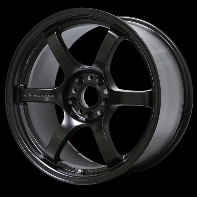 Gram Lights 57DR 18x9.5 +38 5x114.3 Semi Gloss Black Wheel