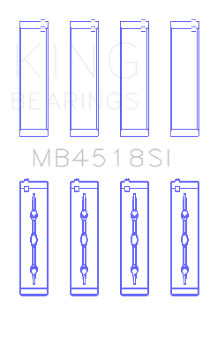 King Engine Bearings 11-20 Chrysler 300 / Dodge Grand Caravan (Size +0.25mm) Main Bearing Set