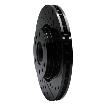 R1 Concepts R1 02-09 Buick Rainier Front Right Drilled & Slotted Black Brake Rotor