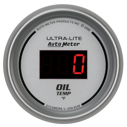 Autometer Ultra-Lite 52MM 0-340 Deg F Digital Oil Temperature