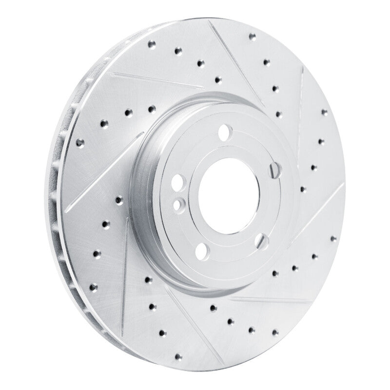 R1 Concepts R1 19-26 Mercedes-Benz A220 Front Right Drilled & Slotted Silver Brake Rotor