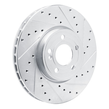 R1 Concepts R1 19-26 Mercedes-Benz A220 Front Right Drilled & Slotted Silver Brake Rotor