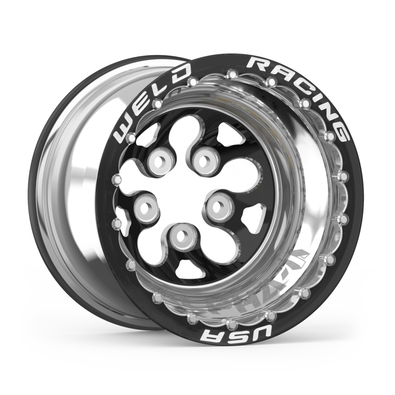 Weld Alpha-1 15x10 / 5x4.5 BP / 5in. BS Black Wheel - Double Beadlock MT