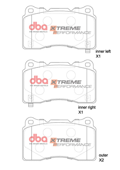 DBA 2022+ Honda Civic Type-R (FL5) XP Performance Front Brake Pads