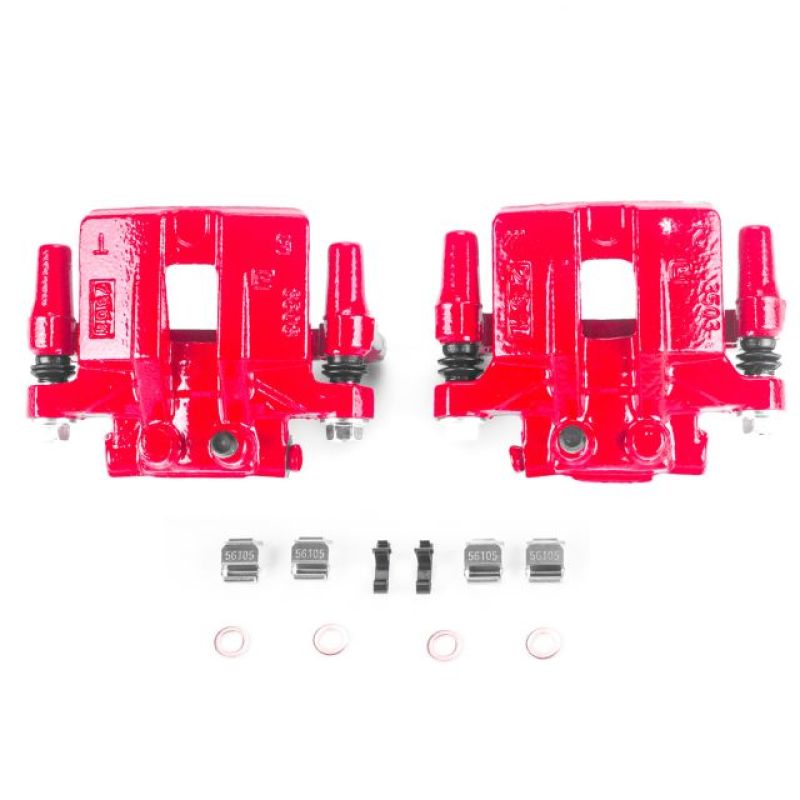 PowerStop Power Stop 12-14 Chrysler 200 Rear Red Calipers w/Brackets - Pair