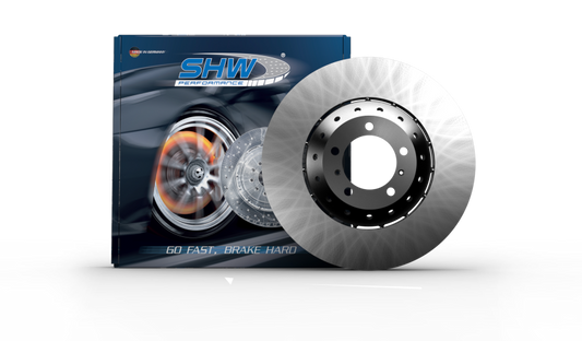 SHW Performance SHW 19-21 Porsche Cayenne S 2.9L w/19in Wheels/NAO Pads Left Frt Smooth LW Brake Rotor (9Y0615301Q)