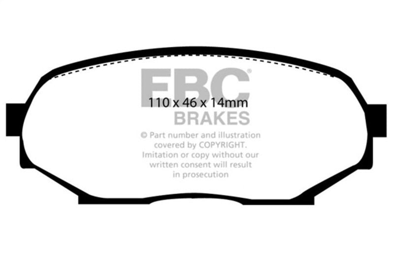EBC 89-97 Mazda Miata 1.6L (NA) RP-X Race Front Brake Pads