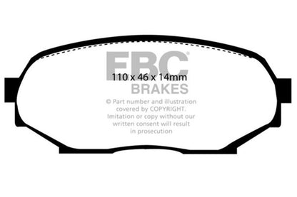 EBC 89-97 Mazda Miata 1.6L (NA) RP-X Race Front Brake Pads