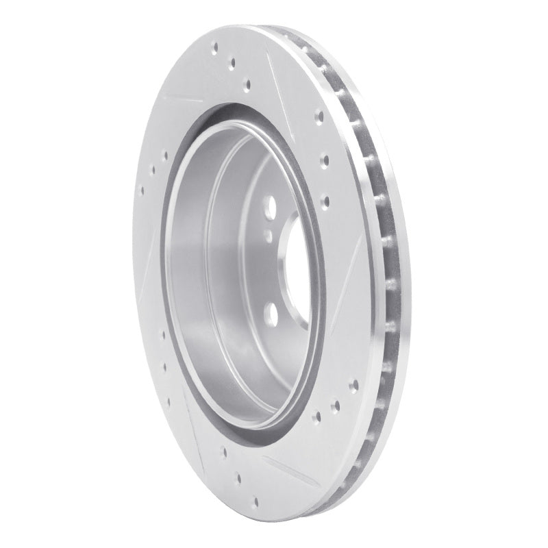 R1 Concepts R1 92-95 Mercedes-Benz E420 Rear Left Drilled & Slotted Silver Brake Rotor