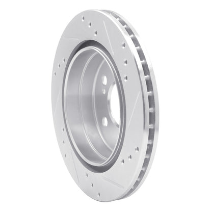 R1 Concepts R1 92-95 Mercedes-Benz E420 Rear Left Drilled & Slotted Silver Brake Rotor