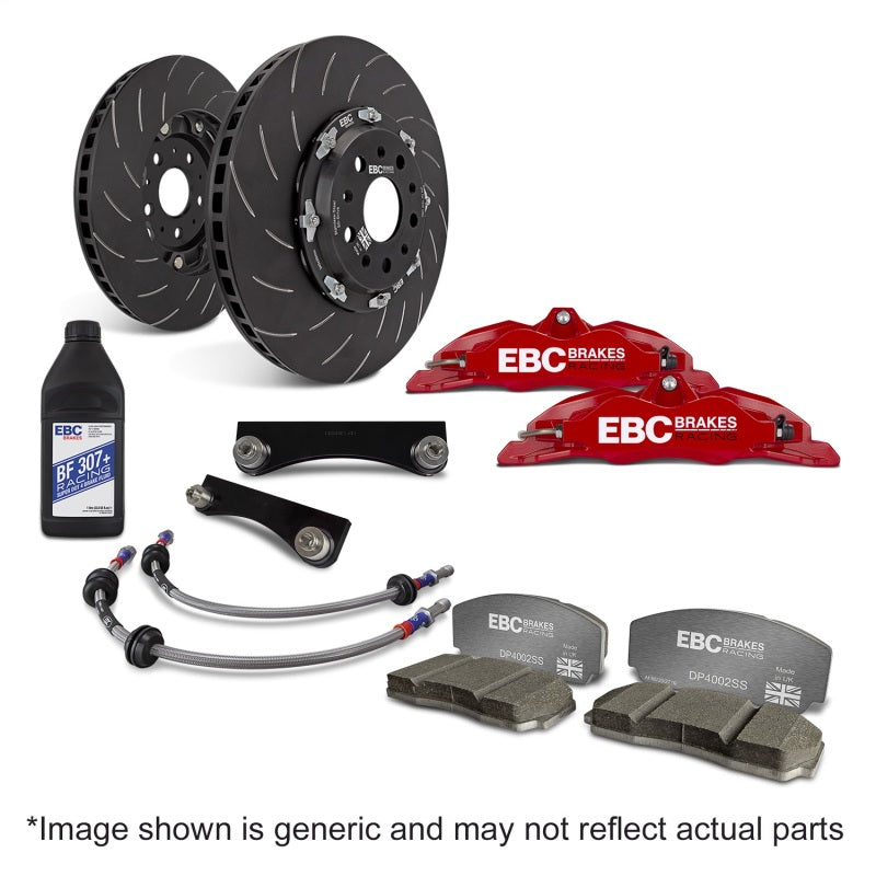 EBC Racing 04-09 Volkswagen GTI (Mk5) Red Apollo-4 Calipers 330mm Rotors Front Big Brake Kit