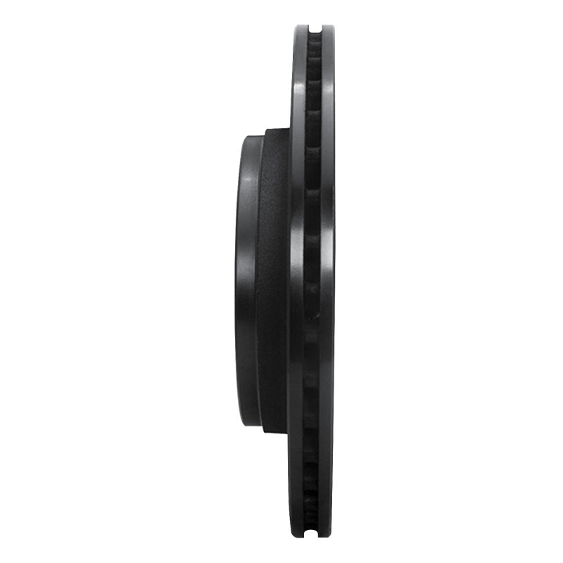 R1 Concepts R1 85-91 Audi 200 Quattro Rear Right Drilled & Slotted Black Brake Rotor