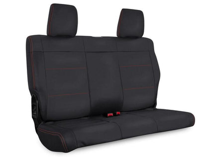 PRP Seats PRP 11-12 Jeep Wrangler JK Rear Seat Cover/2 door - Black with Red Stitching