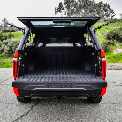 Westin EXP Truck Cap COMPLETE KIT A + B (22-25 Toyota Tundra CC 5.5ft. Bed) - Black