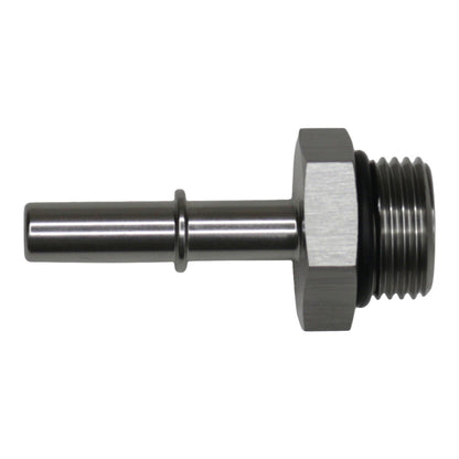 DeatschWerks 8AN ORB Male to 5/16in Male EFI Quick Connect Adapter - Anodized DW Titanium