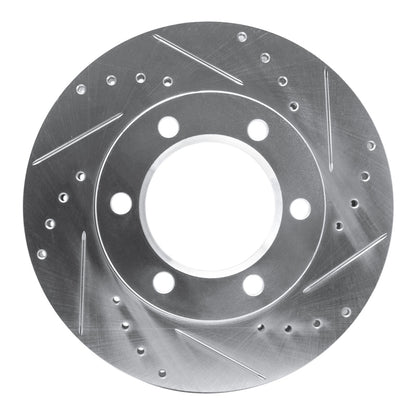R1 Concepts R1 71-91 Chevrolet Blazer Front Right Drilled & Slotted Silver Brake Rotor