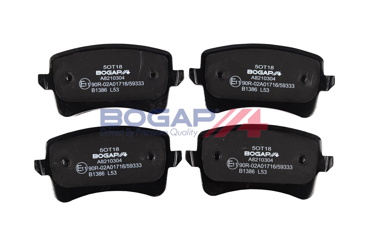BOGAP A8210304 Brake Pad Set, Disc Brake