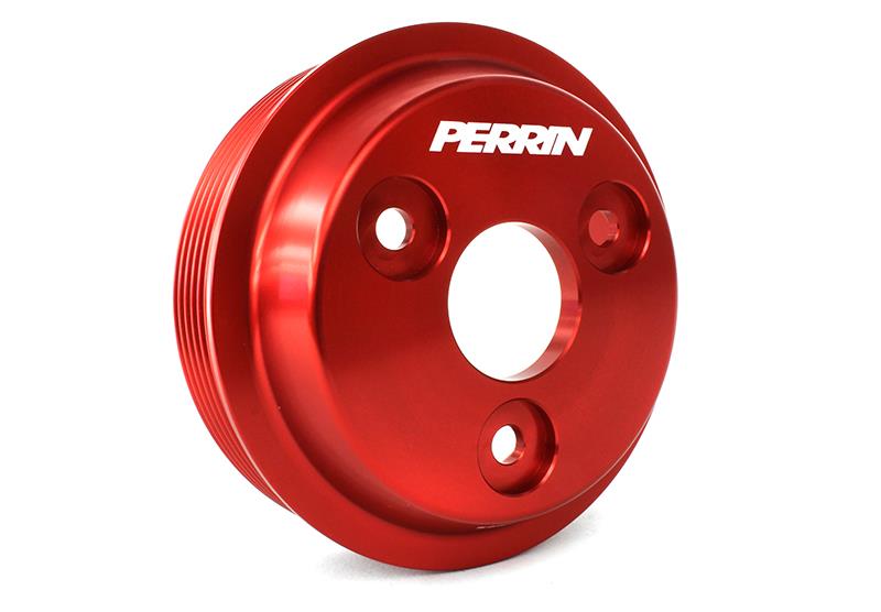 Perrin Performance PERRIN 15-21 Subaru WRX / 18-20 Crosstrek / 14-18 FXT Lightweight Water Pump Pulley - Red