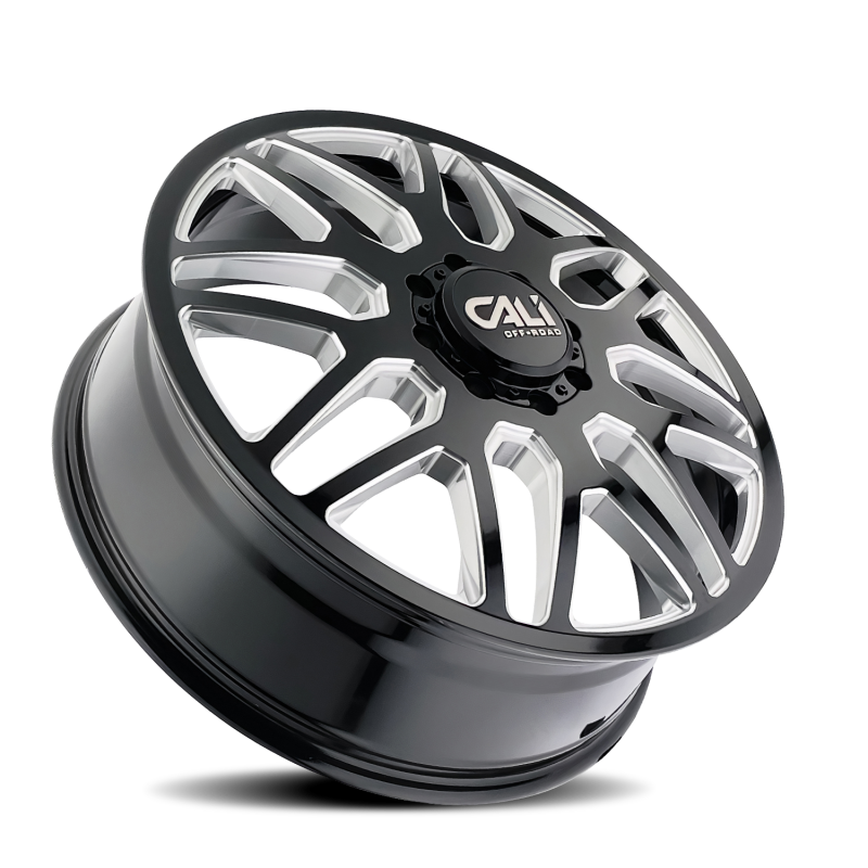 Cali Off-Road 9115D Invader Dually 22x8.25 / 8x165.1 BP / -192mm OS / 121.3mm Hub Gls Blk Mill Wheel