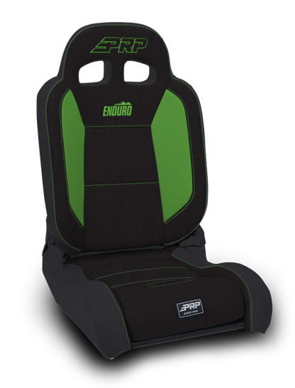 PRP Seats PRP EnduroDaily Reclining Suspension Seat - Black/Green Tweed - Passenger