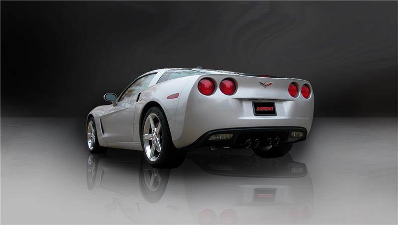 CORSA Performance Corsa 2009-2013 Chevrolet Corvette C6 6.2L V8 Black Sport Axle-Back Exhaust