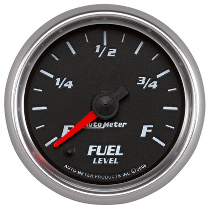 Autometer Pro-Cycle Gauge Fuel Level 2 1/16in 0-280 Programmable Black